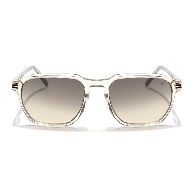 Voyage Select Square Sunglasses (Grey & Light Brown Lens | Transparent Brown Frame - SLMG6122)
