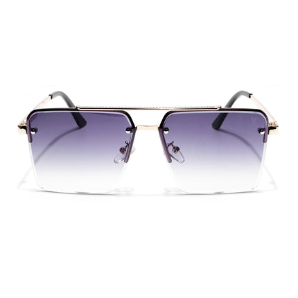 Gauge | Grey & Clear Wayfarer Sunglasses - MG4160