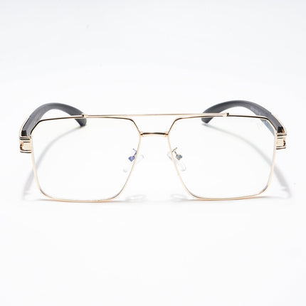 Voyage Golden Wayfarer Eyeglasses for Men & Women - MG5228-C1