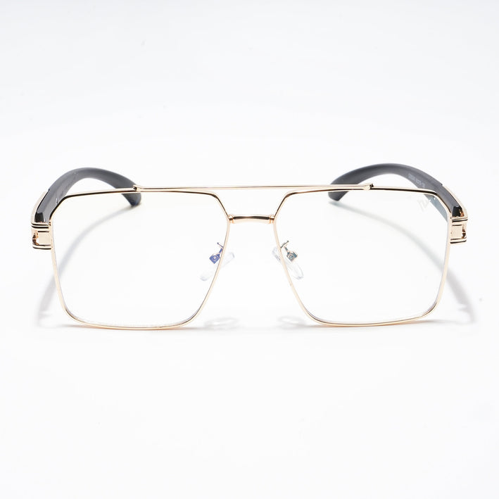 Voyage Golden Wayfarer Eyeglasses for Men & Women - MG5228-C1