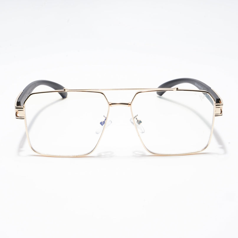 Voyage Golden Wayfarer Eyeglasses for Men & Women - MG5228-C1