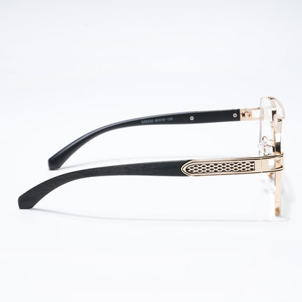 Voyage Golden Wayfarer Eyeglasses for Men & Women - MG5228-C1