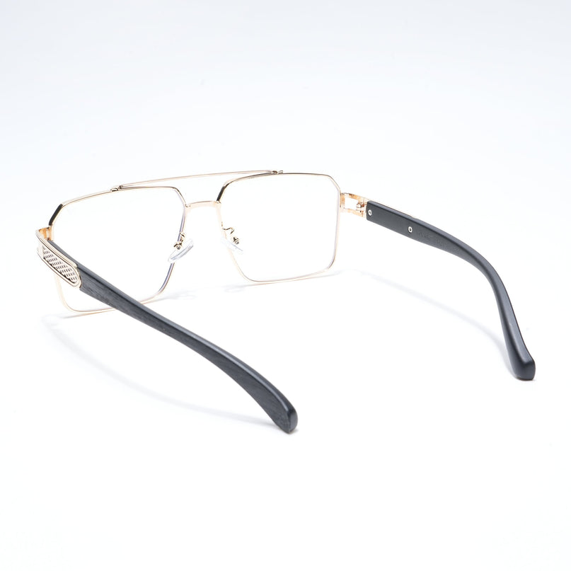 Voyage Golden Wayfarer Eyeglasses for Men & Women - MG5228-C1