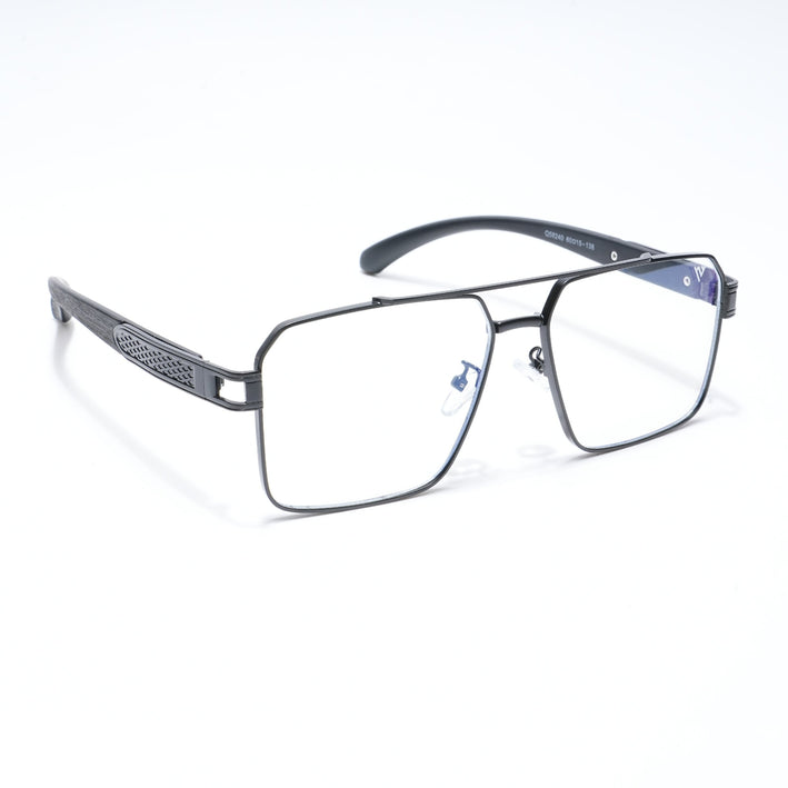 Voyage Black Wayfarer Eyeglasses for Men & Women - MG5230-C3