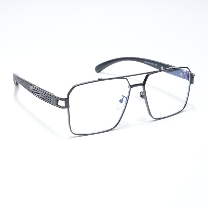 Voyage Black Wayfarer Eyeglasses for Men & Women - MG5230-C3