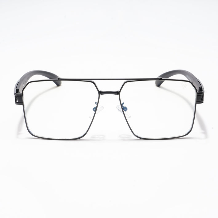 Voyage Black Wayfarer Eyeglasses for Men & Women - MG5230-C3