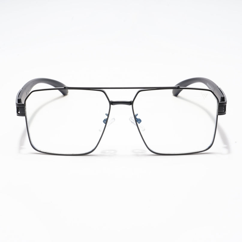 Voyage Black Wayfarer Eyeglasses for Men & Women - MG5230-C3
