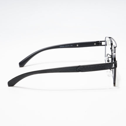 Voyage Black Wayfarer Eyeglasses for Men & Women - MG5230-C3