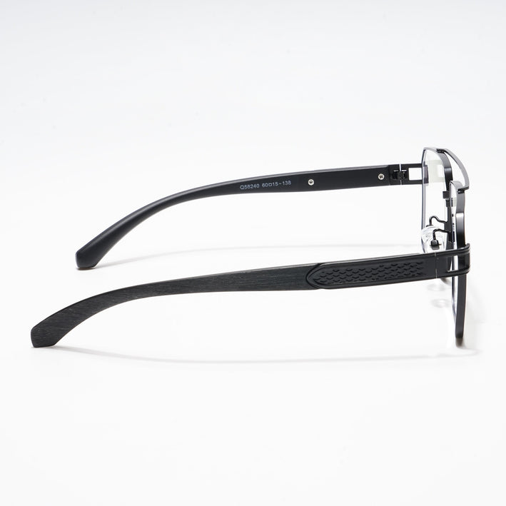 Voyage Black Wayfarer Eyeglasses for Men & Women - MG5230-C3