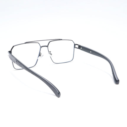Voyage Black Wayfarer Eyeglasses for Men & Women - MG5230-C3