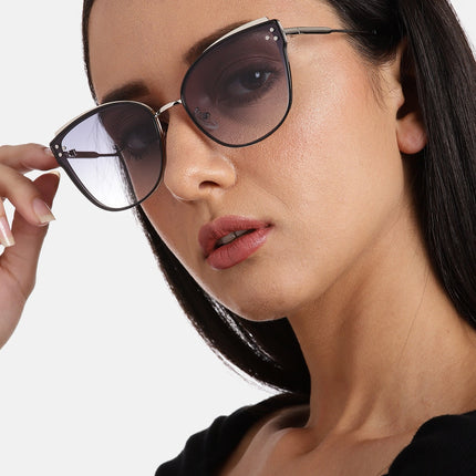 Fiora | Cateye Grey Sunglasses MG2855