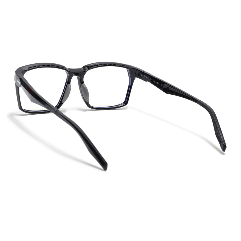 Voyage Techtonic Shine Black & Grey Wayfarer Eyeglasses for Men & Women - MG5291-C2
