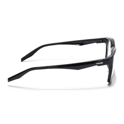 Voyage Techtonic Shine Black & Grey Wayfarer Eyeglasses for Men & Women - MG5291-C2