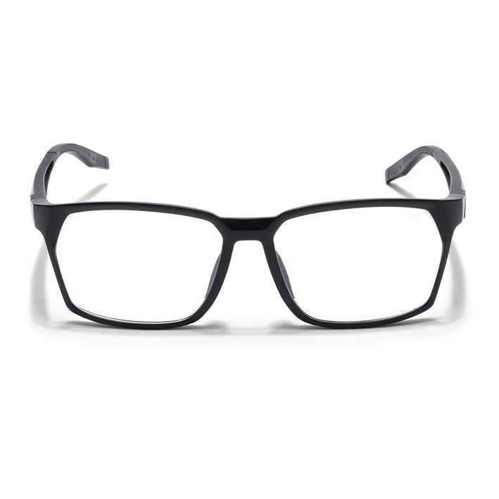 Voyage Techtonic Matt Black & Grey Wayfarer Eyeglasses for Men & Women - MG5292-C3