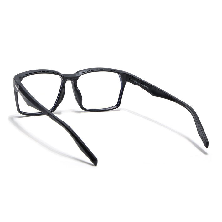 Voyage Techtonic Matt Black & Grey Wayfarer Eyeglasses for Men & Women - MG5292-C3