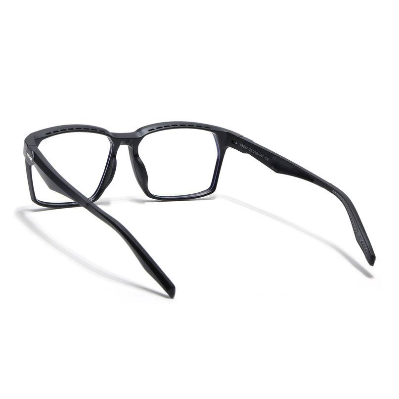 Voyage Techtonic Matt Black & Grey Wayfarer Eyeglasses for Men & Women - MG5292-C3
