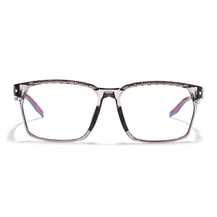 Voyage Techtonic Transparent Grey Wayfarer Eyeglasses for Men & Women - MG5294-C5
