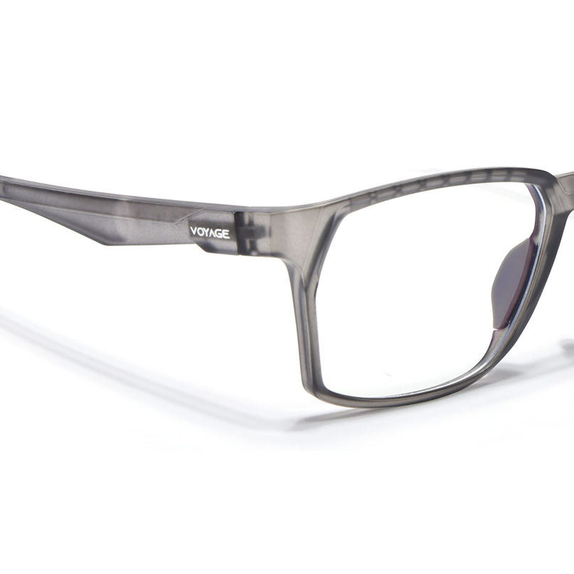 Voyage Techtonic Grey & Green Wayfarer Eyeglasses for Men & Women - MG5295-C6