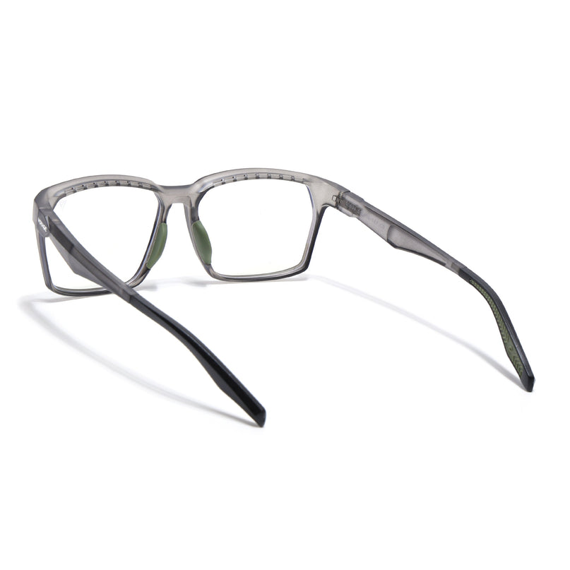 Voyage Techtonic Grey & Green Wayfarer Eyeglasses for Men & Women - MG5295-C6