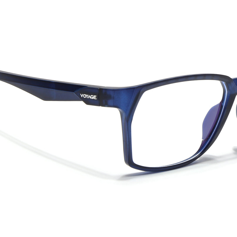 Voyage Techtonic Blue Wayfarer Eyeglasses for Men & Women - MG5296-C7