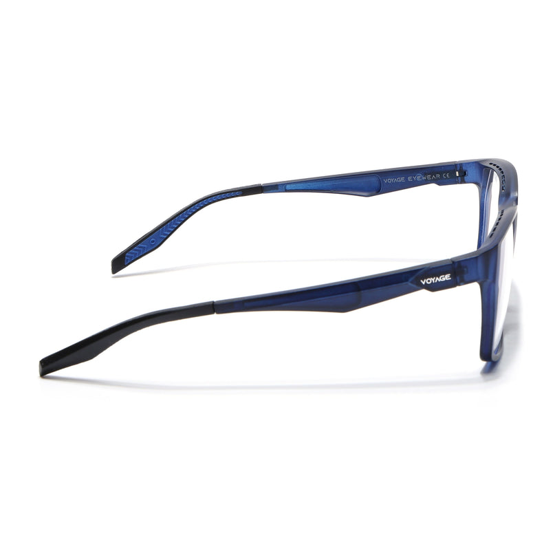Voyage Techtonic Blue Wayfarer Eyeglasses for Men & Women - MG5296-C7