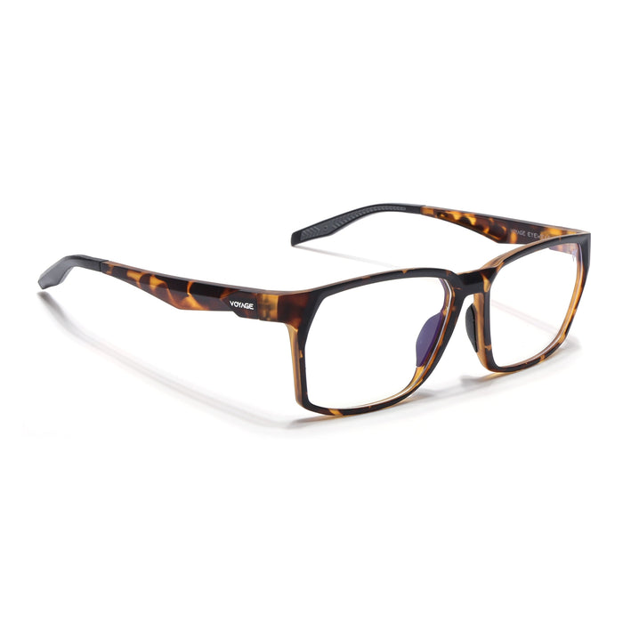 Voyage Techtonic Demi Brown & Black Wayfarer Eyeglasses for Men & Women - MG5297-C8