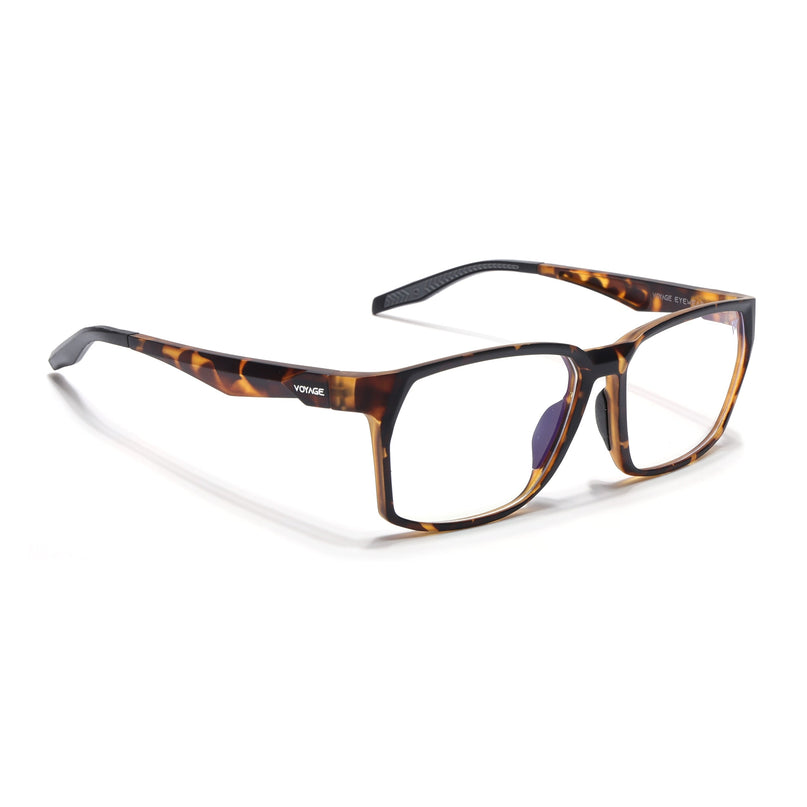 Voyage Techtonic Demi Brown & Black Wayfarer Eyeglasses for Men & Women - MG5297-C8