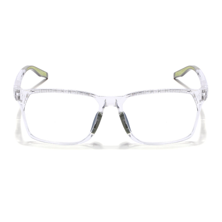 Voyage Techtonic Transparent & Green Wayfarer Eyeglasses for Men & Women - MG5298-C9