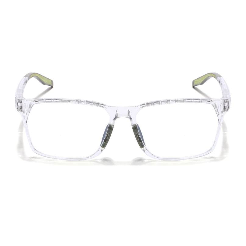 Voyage Techtonic Transparent & Green Wayfarer Eyeglasses for Men & Women - MG5298-C9