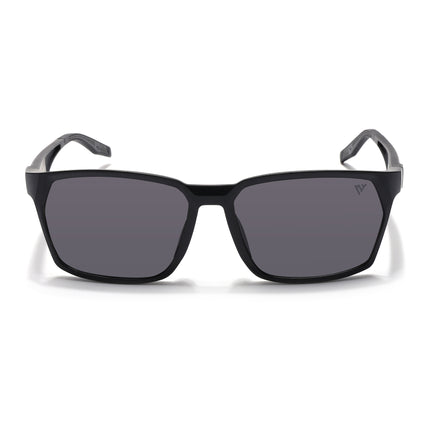 Wayfarer Polarized Sunglasses (Black Lens | Matt Black Frame - PMG5281)