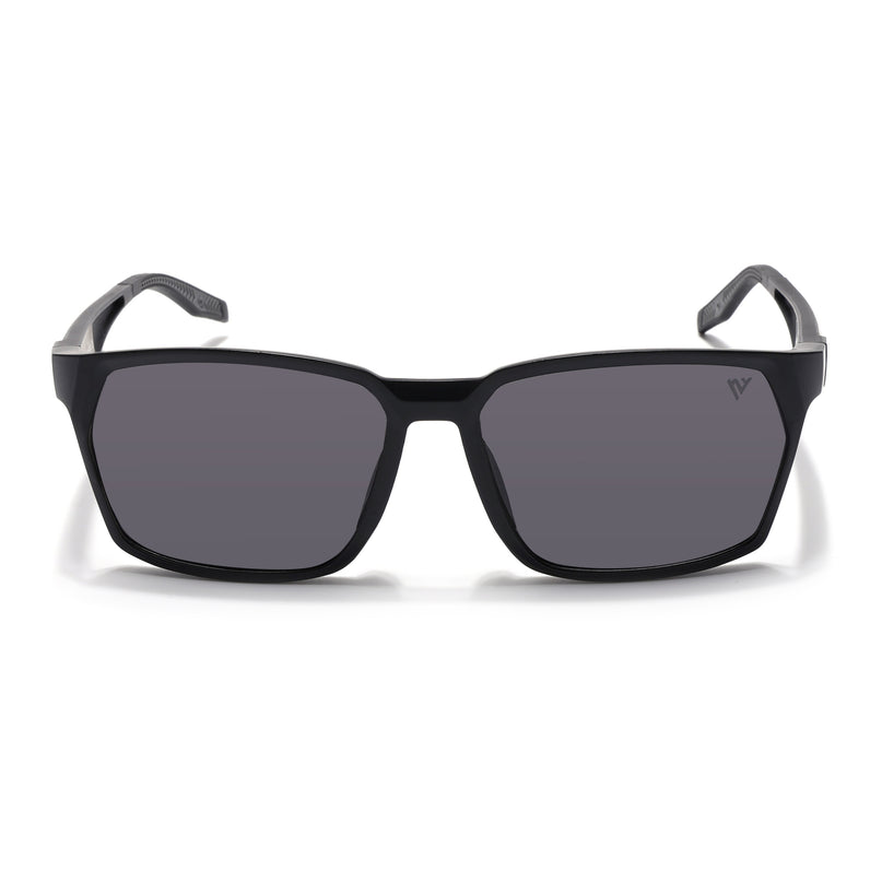 Wayfarer Polarized Sunglasses (Black Lens | Matt Black Frame - PMG5281)
