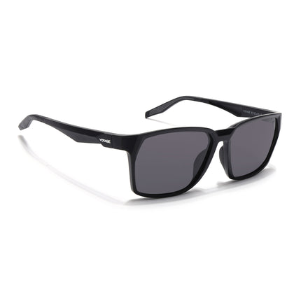 Wayfarer Polarized Sunglasses (Black Lens | Matt Black Frame - PMG5281)
