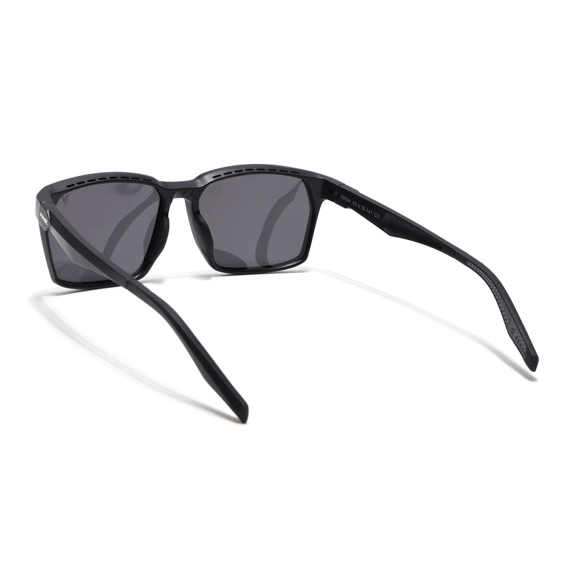 Wayfarer Polarized Sunglasses (Black Lens | Matt Black Frame - PMG5281)