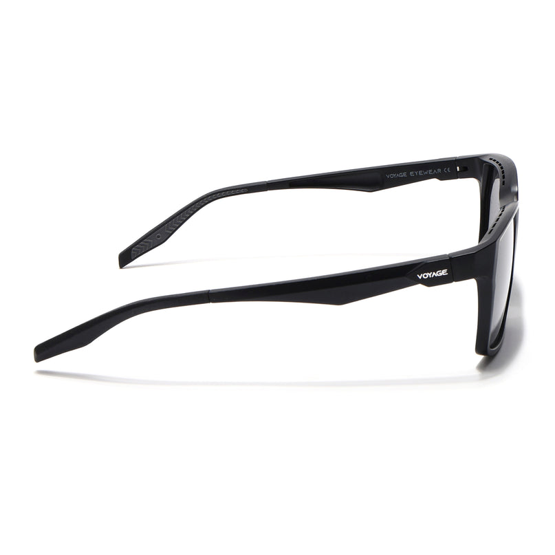Wayfarer Polarized Sunglasses (Black Lens | Matt Black Frame - PMG5281)