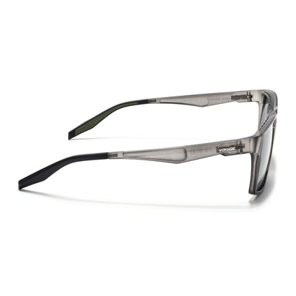 Wayfarer Polarized Sunglasses (Black Lens | Grey & Green Frame - PMG5286)