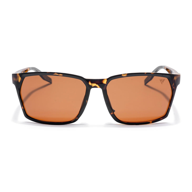 Wayfarer Polarized Sunglasses (Brown Lens | Demi Brown & Black Frame - PMG5288)