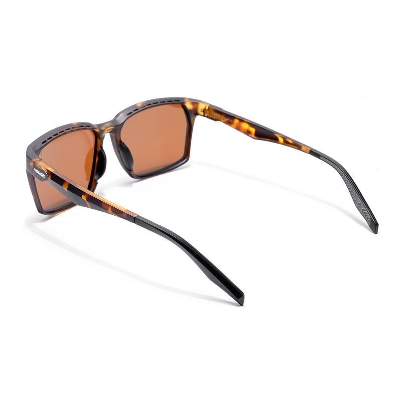 Wayfarer Polarized Sunglasses (Brown Lens | Demi Brown & Black Frame - PMG5288)