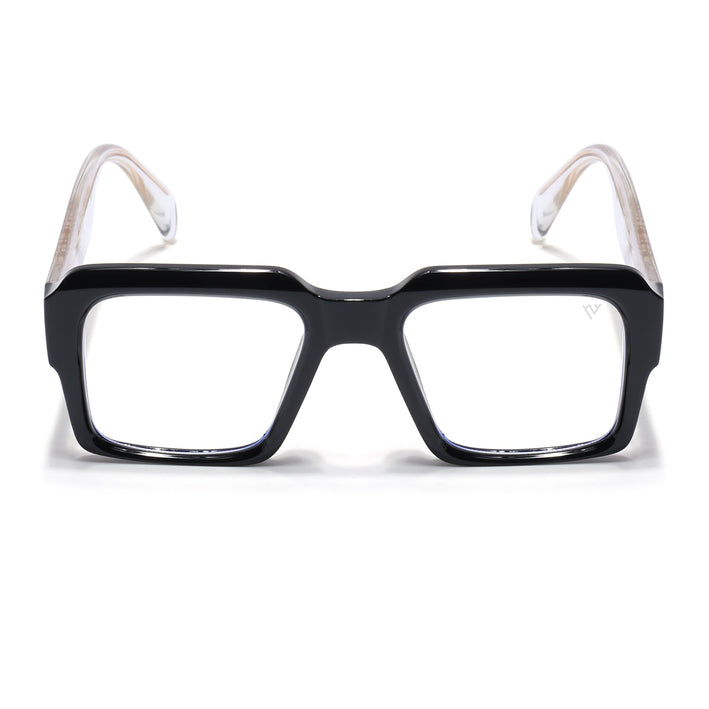 Voyage Goat Shine Black Wayfarer Eyeglasses for Men & Women - MG4756-C1