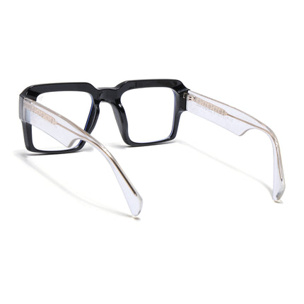 Voyage Goat Shine Black Wayfarer Eyeglasses for Men & Women - MG4756-C1