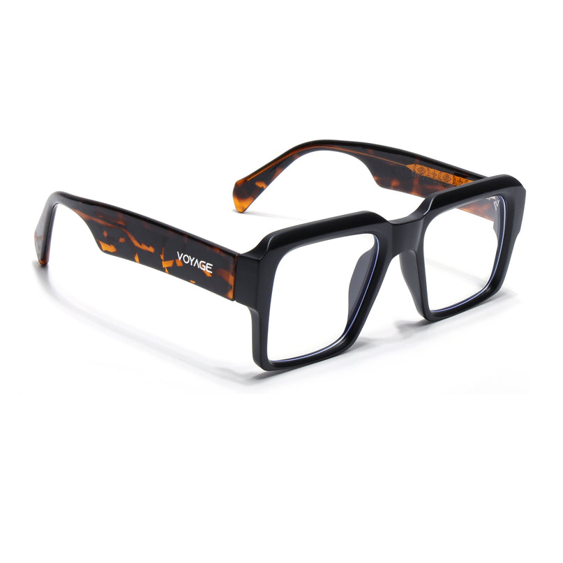 Voyage Goat Matt Black Wayfarer Eyeglasses for Men & Women - MG4757-C2