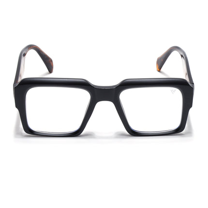 Voyage Goat Matt Black Wayfarer Eyeglasses for Men & Women - MG4757-C2