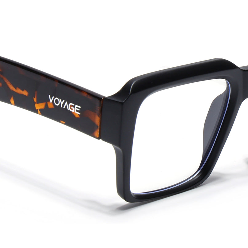 Voyage Goat Matt Black Wayfarer Eyeglasses for Men & Women - MG4757-C2