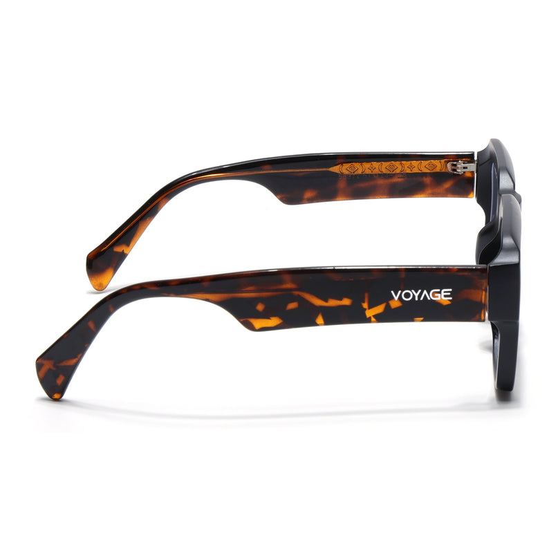 Voyage Goat Matt Black Wayfarer Eyeglasses for Men & Women - MG4757-C2