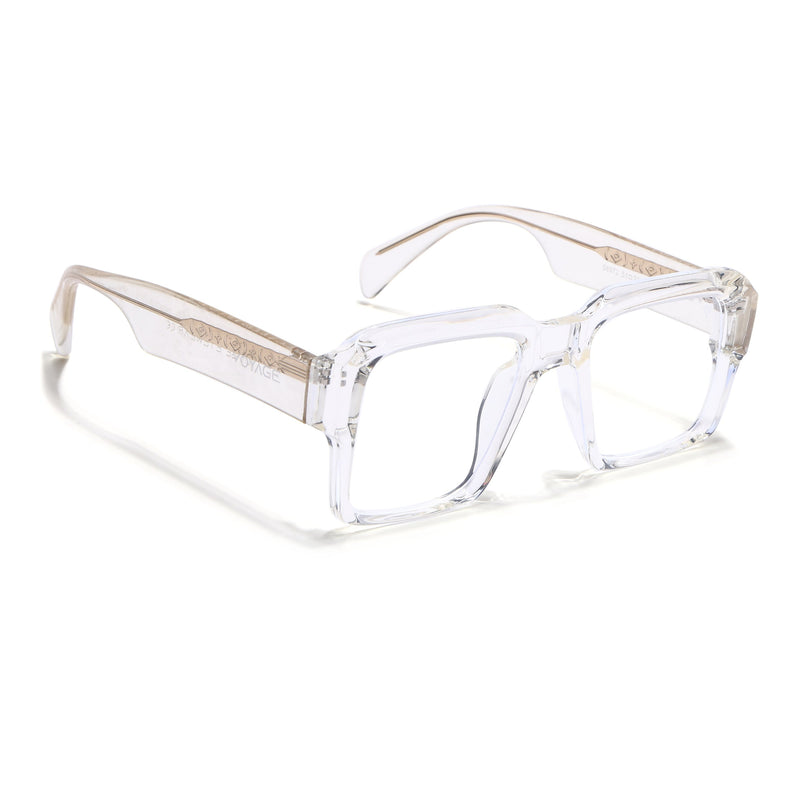 Voyage Goat Transparent Wayfarer Eyeglasses for Men & Women - MG4758-C3