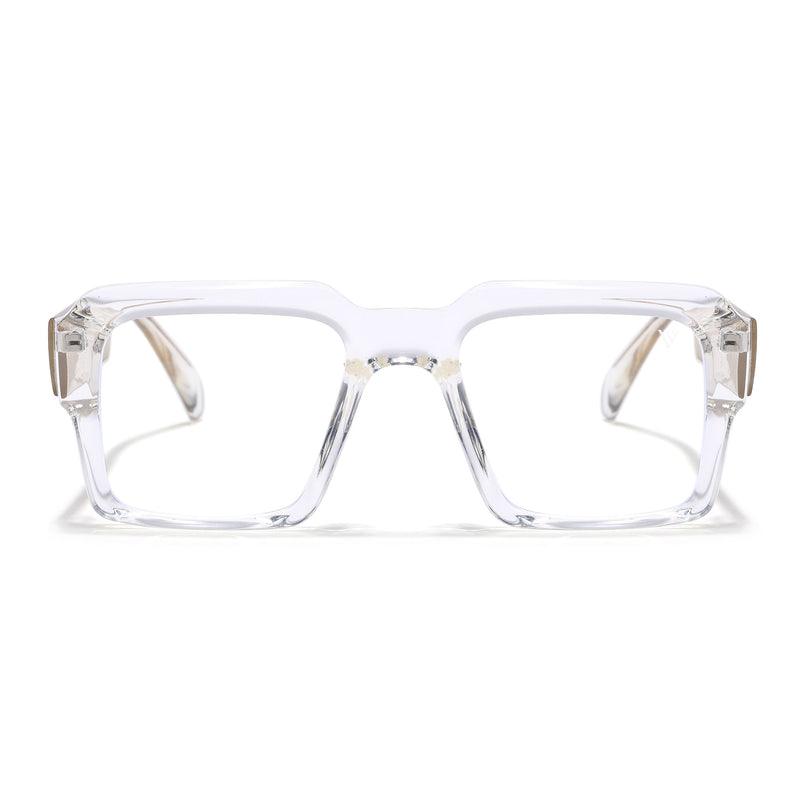 Voyage Goat Transparent Wayfarer Eyeglasses for Men & Women - MG4758-C3