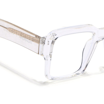 Voyage Goat Transparent Wayfarer Eyeglasses for Men & Women - MG4758-C3