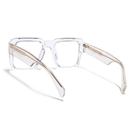 Voyage Goat Transparent Wayfarer Eyeglasses for Men & Women - MG4758-C3