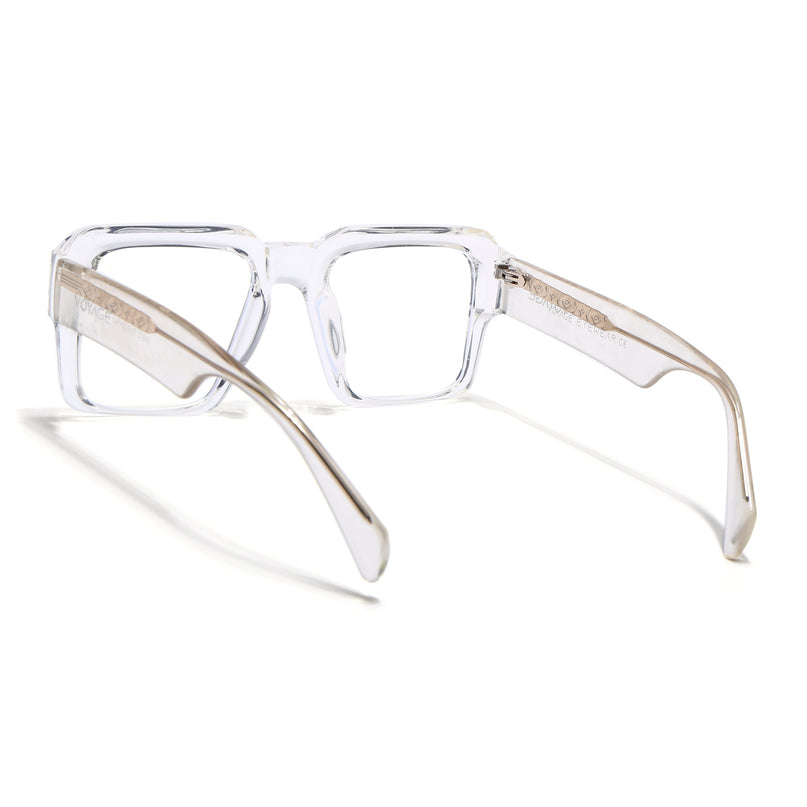 Voyage Goat Transparent Wayfarer Eyeglasses for Men & Women - MG4758-C3