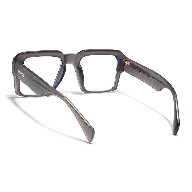 Voyage Goat Grey Wayfarer Eyeglasses for Men & Women - MG4759-C4