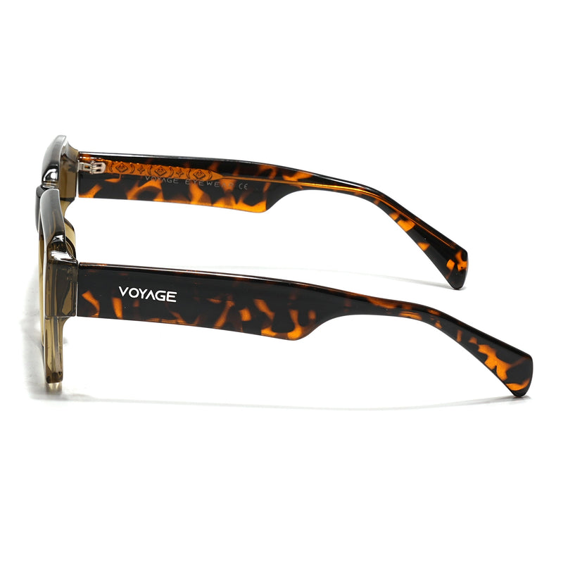 Voyage Goat Transparent Green Wayfarer Eyeglasses for Men & Women - MG4760-C5